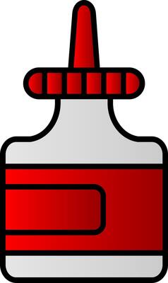 Glue Line Filled Gradient  Icon