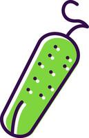 Pickle Filled  Icon vector