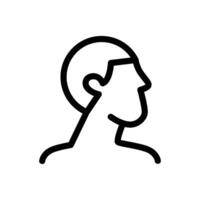 man side view outline icon pixel perfect vector design good for website and mobile app. man gender icon