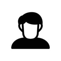 man side view solid icon vector design good for website and mobile app. man gender icon