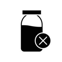 lactosa gratis sólido icono vector diseño bueno para sitio web o móvil aplicación
