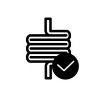 intestines solid icon vector design good for website or mobile app