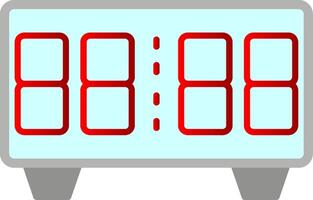 Digital Clock Flat Gradient  Icon vector