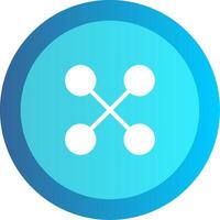 Cloth Button Flat Gradient  Icon vector