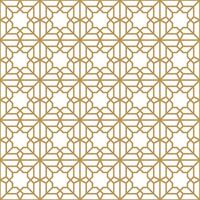 Seamless abstract geometric pattern in Islamic style vector
