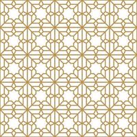 Seamless abstract geometric pattern in Islamic style vector