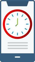 Time Flat Gradient  Icon vector