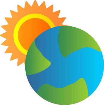 Eclipse Flat Gradient  Icon vector