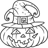 Halloween coloring pages. Halloween outline vector