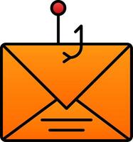Phishing Line Filled Gradient  Icon vector