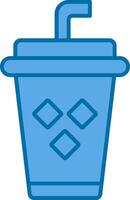 Juice Filled Blue  Icon vector