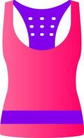 Tank Top Flat Gradient  Icon vector