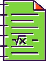 Math Filled  Icon vector