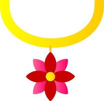 Flower Necklace Flat Gradient  Icon vector