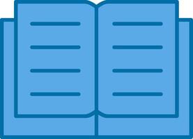 Book Filled Blue  Icon vector