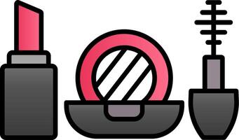 Cosmetic Line Filled Gradient  Icon vector