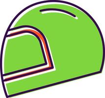 Helmet Filled  Icon vector