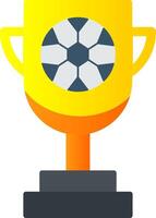 Trophy Flat Gradient  Icon vector