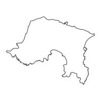 St Brelade parishes map, administrative division of Jersey. Vector illustration.