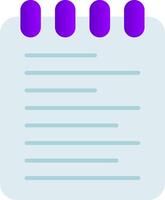 Note Pad Flat Gradient  Icon vector