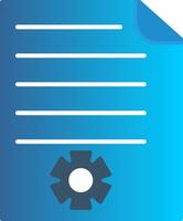 Report Flat Gradient  Icon vector