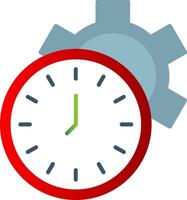 Time Management Flat Gradient  Icon vector