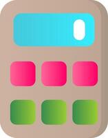 Calculator Flat Gradient  Icon vector