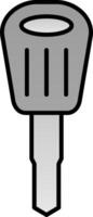 Car Key Line Filled Gradient  Icon vector