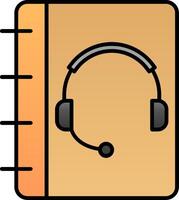 Notebook Support Line Filled Gradient  Icon vector