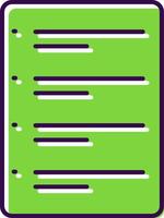 To Do List Filled  Icon vector