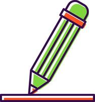 Pencil Filled  Icon vector
