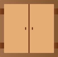 Door Flat Gradient  Icon vector