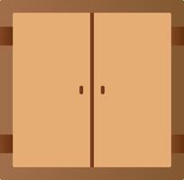 Door Flat Gradient  Icon vector