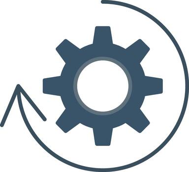 proceso plano degradado icono vector
