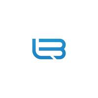 vector logo inicial lb minimalista resumen diseño