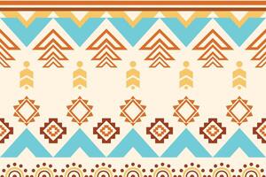 Boho fabric seamless pattern geometric tribal ethnic traditional background bohemian and native American Design Elements.Vector illustration embroidery. vector