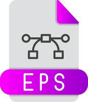 eps plano degradado icono vector