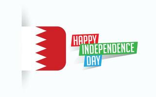 Happy Independence Day of Bahrain Vector illustration, national day poster, greeting template design, EPS Source File