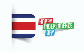 Happy Independence Day of Costa Rica Vector illustration, national day poster, greeting template design, EPS Source File