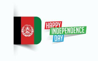 Happy Independence Day of Afghanistan Vector illustration, national day poster, greeting template design