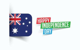 Happy Independence Day of Australia Vector illustration, national day poster, greeting template design, EPS Source File