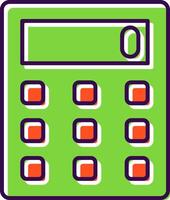 Calculator Filled  Icon vector