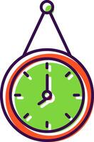 Wall Clock Filled  Icon vector