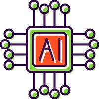 AI Filled  Icon vector