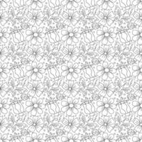 Spring floral pattern. Seamless pattern with flowers vector