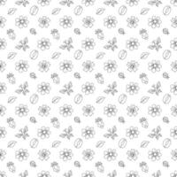 Spring floral pattern. Seamless pattern with flowers vector