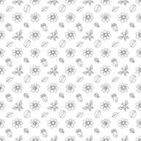 Spring floral pattern. Seamless pattern with flowers vector