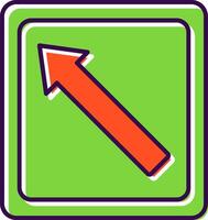 Arrow Left Filled  Icon vector