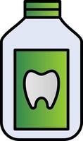 Mouthwash Line Filled Gradient  Icon vector