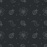 Seamless pattern with ladybugs. Summer ladybugs background vector